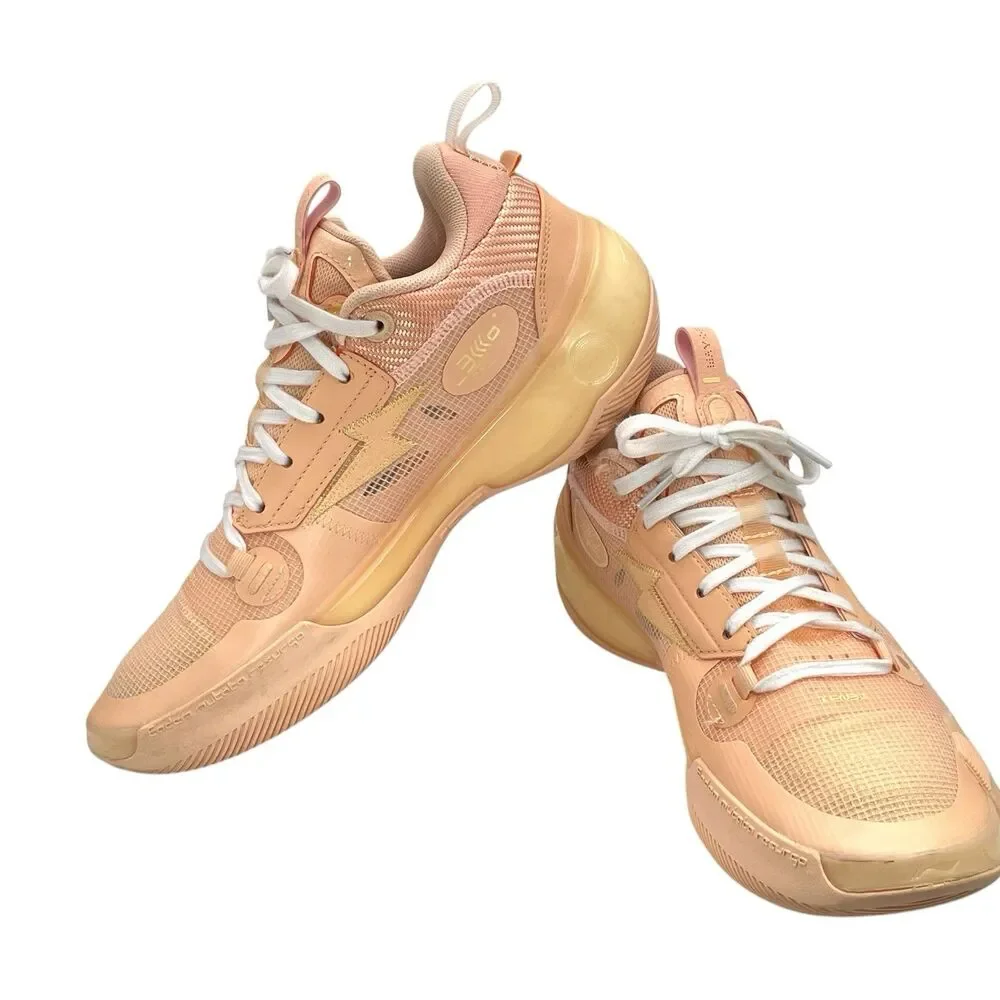 Way of Wade 10 Peach Basketball Shoes Men’s Size 8 Missing Insoles - Picture 6 of 7